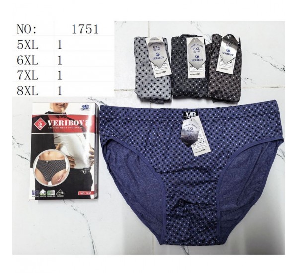 Трусы мужские 36 шт (5-8XL) коттон KiE_1751