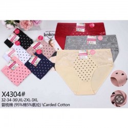 Трусы женские Батал 12 шт (1-3XL) коттон KiE_X4304