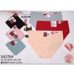Трусы женские Батал 12 шт (1-3XL) рубчик KiE_X4376