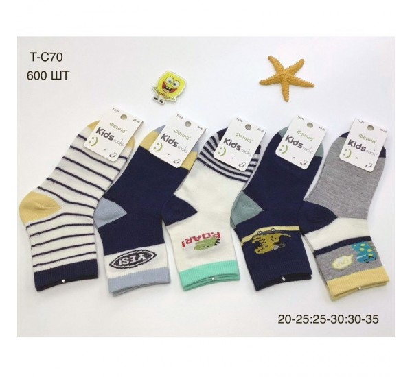 Шкарпетки дитячі 10 шт (20-35 р) коттон KiE_T-C70
