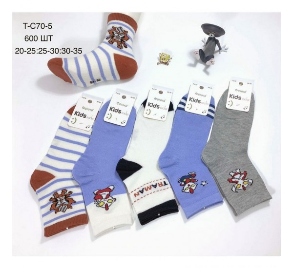 Шкарпетки дитячі 10 шт (20-35 р) коттон KiE_T-C70-5