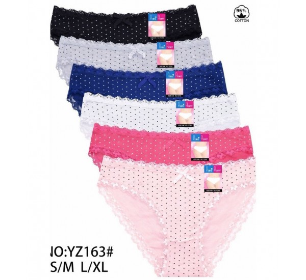 Трусы женские 24 шт (S-XL) коттон KiE_YZ163