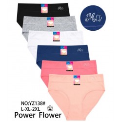 Трусы женские 24 шт (L-2XL) коттон KiE_YZ138
