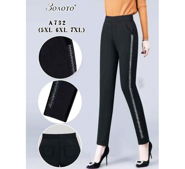 Брюки женские 6 шт (5-7XL) коттон KiE_A732