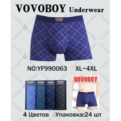 Трусы мужские 24 шт (1-4XL) бамбук KiE_YF990063