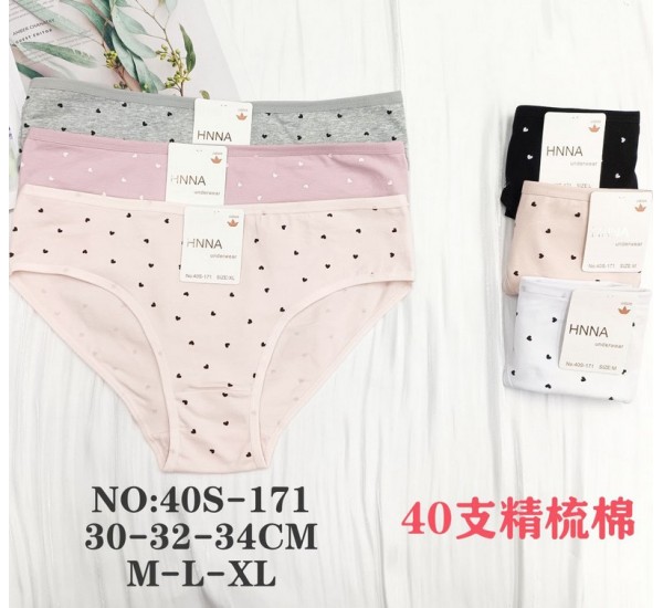 Труси жіночі 12 шт (M-XL) коттон KiE_40S-171