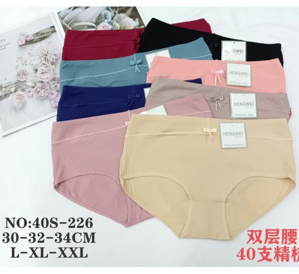 Труси жіночі 12 шт (L-2XL) коттон KiE_40S-226