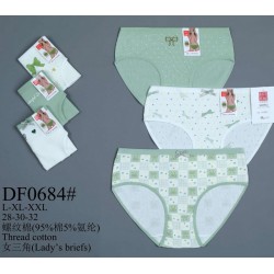 Труси жіночі 12 шт (L-2XL) рубчик KiE_DF0684