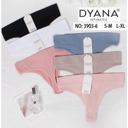 Стрінги жіночі 12 шт (S-XL) рубчик KiE_3903-6