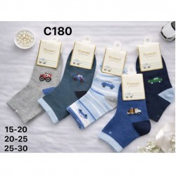 Шкарпетки дитячі 12 шт (15-30 р) бавовна KiE_C180