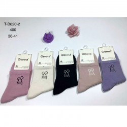 Носки женские 10 шт (36-41 р) коттон KiE_T-B620-2