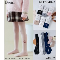 Колготи дитячі 12 шт (92-140 см) коттон KiE_K040-7