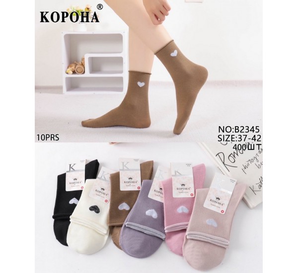 Носки женские 10 шт (37-42 р) коттон KiE_B2345