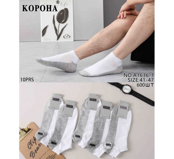 Шкарпетки чоловічі 10 шт (41-47 р) коттон KiE_A1636-1