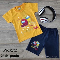 Костюм для хлопчиків 4 шт коттон (3-6 років) MiLi_1002-3
