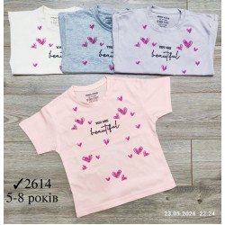 Футболка для дівчаток 4 шт коттон (5-8 років) MiLi_2614
