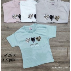 Футболка для дівчаток 4 шт коттон (5-8 років) MiLi_2616