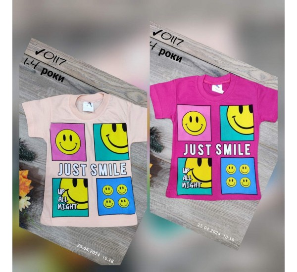 Футболка для дівчаток 4 шт коттон (1-4 роки) MiLi_0117a