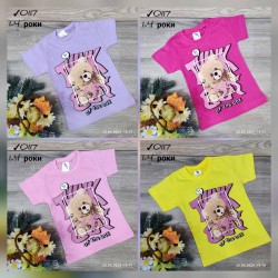 Футболка для дівчаток 4 шт коттон (1-4 роки) MiLi_0117c