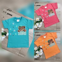 Футболка для дівчаток 4 шт коттон (1-4 роки) MiLi_117a