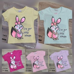 Футболка для дівчаток 4 шт коттон (1-4 роки) MiLi_4094
