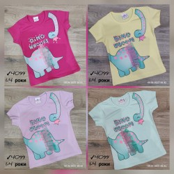 Футболка для дівчаток 4 шт коттон (1-4 роки) MiLi_4099