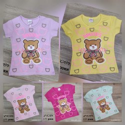 Футболка для дівчаток 4 шт коттон (1-4 роки) MiLi_4089