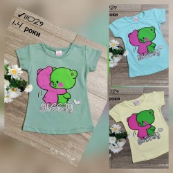 Футболка для дівчаток 4 шт коттон (1-4 роки) MiLi_11029a