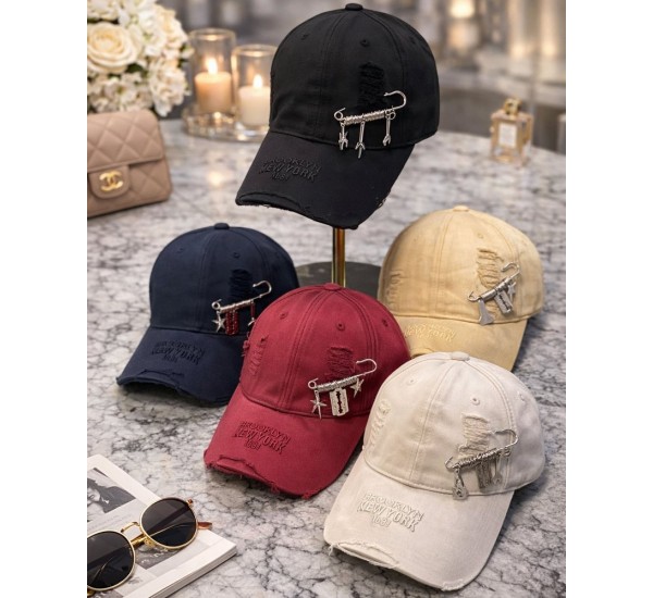 Бейсболка жіноча 5 шт (56-58 р) коттон ML903_160322