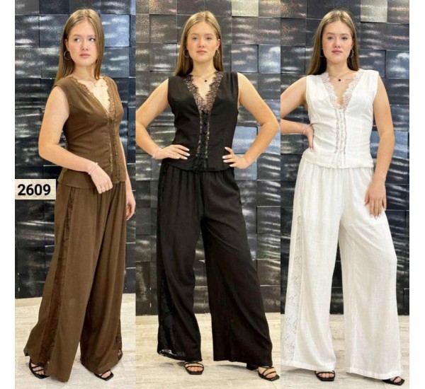 Костюм жіночий 2 шт (44-46 р) льон MMC_2609