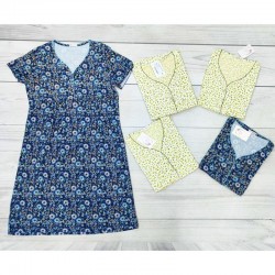 Ночная рубашка женская, хлопок 5 шт (48-56 р) MuK_2226a