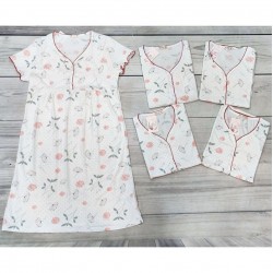 Ночная рубашка женская, хлопок 5 шт (48-56 р) MuK_2226b