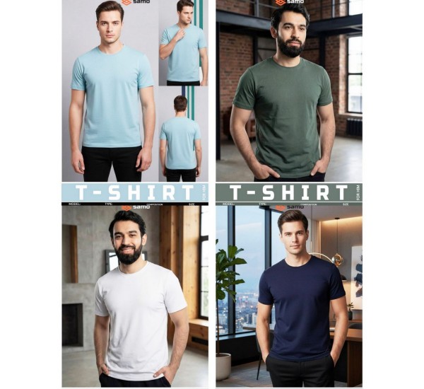 Футболка чоловіча, бавовна 5 шт (48-56 р) MuK_5003a