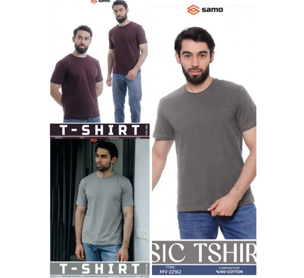 Футболка чоловіча, бавовна 5 шт (48-56 р) MuK_5003e