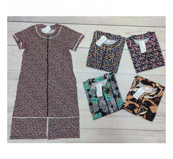 Халат жіночий, бавовна 5 шт (48-56 р) MuK_3387