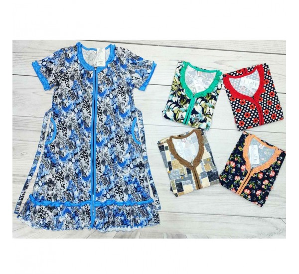 Халат жіночий, бавовна 5 шт (48-56 р) MuK_3110