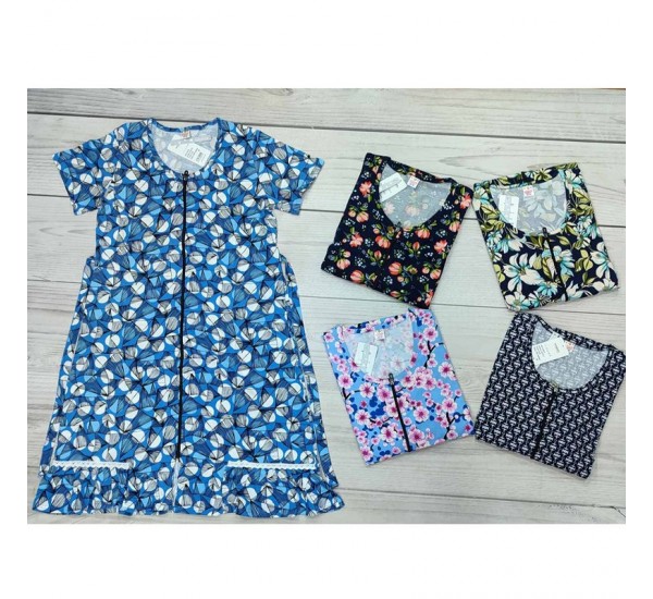 Халат жіночий, бавовна 5 шт (48-56 р) MuK_31114