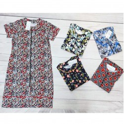 Халат жіночий, бавовна 5 шт (48-56 р) MuK_3386