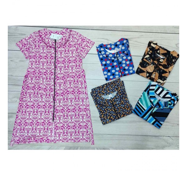 Халат жіночий, бавовна 5 шт (48-56 р) MuK_3081