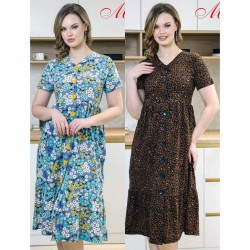 Халат жіночий, бавовна 6 шт (44-54 р) MuK_260340