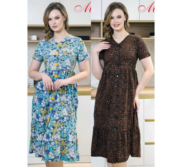 Халат жіночий, бавовна 6 шт (44-54 р) MuK_260340