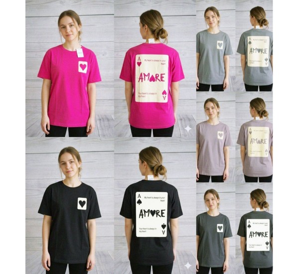 Футболка жіноча, бавовна 5 шт (46-54 р) MuK_5805c