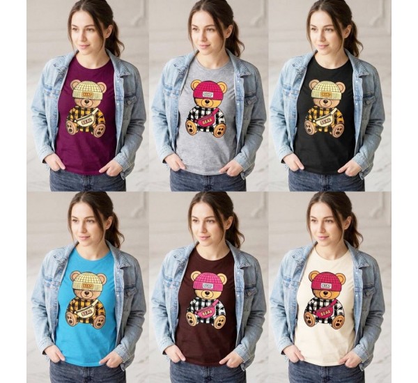 Футболка жіноча, бавовна 5 шт (46-54 р) MuK_5805e