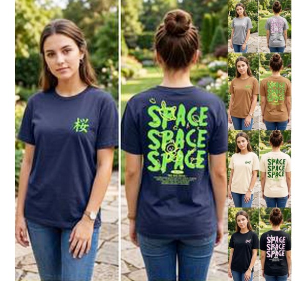 Футболка жіноча, бавовна 5 шт (46-54 р) MuK_5805h