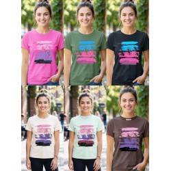 Футболка жіноча, бавовна 5 шт (46-54 р) MuK_3420b