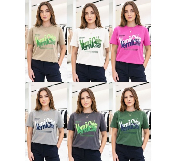 Футболка жіноча, бавовна 5 шт (46-54 р) MuK_5805k