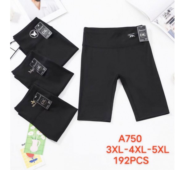 Велосипедки жіночі 6 шт (3-5XL) стрейч PaH_A750