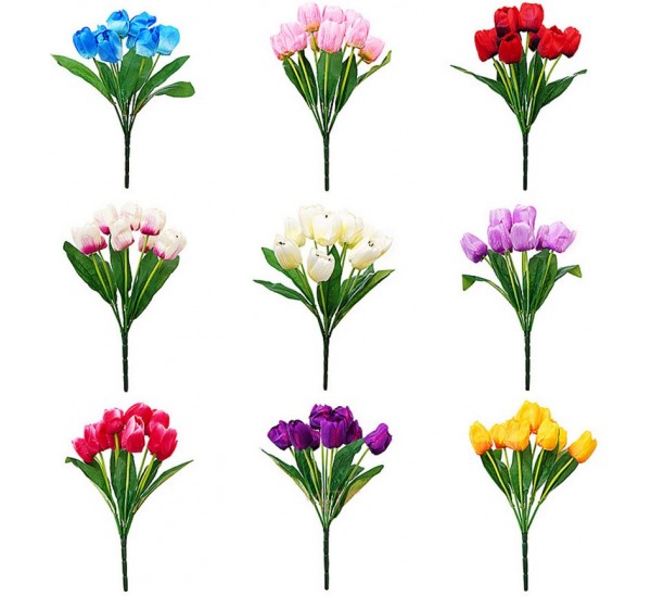 Букет тюльпана штучний, 12 штук RuS_A58_№8