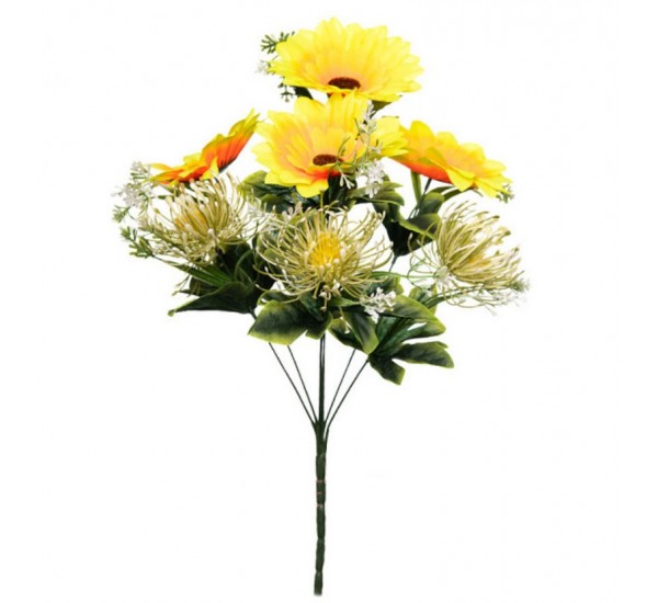 Букет соняшнику штучний, 15 штук RuS_B32_A-570