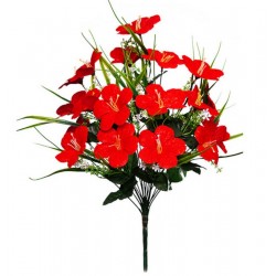 Букет гібіскуса штучний, 8 штук RuS_B62_A-582